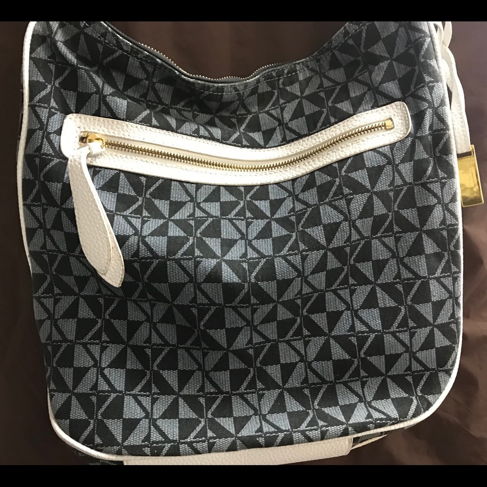 MAXX NEW YORK LEATHER AND FABRIC BAG - Picture 3 of 6